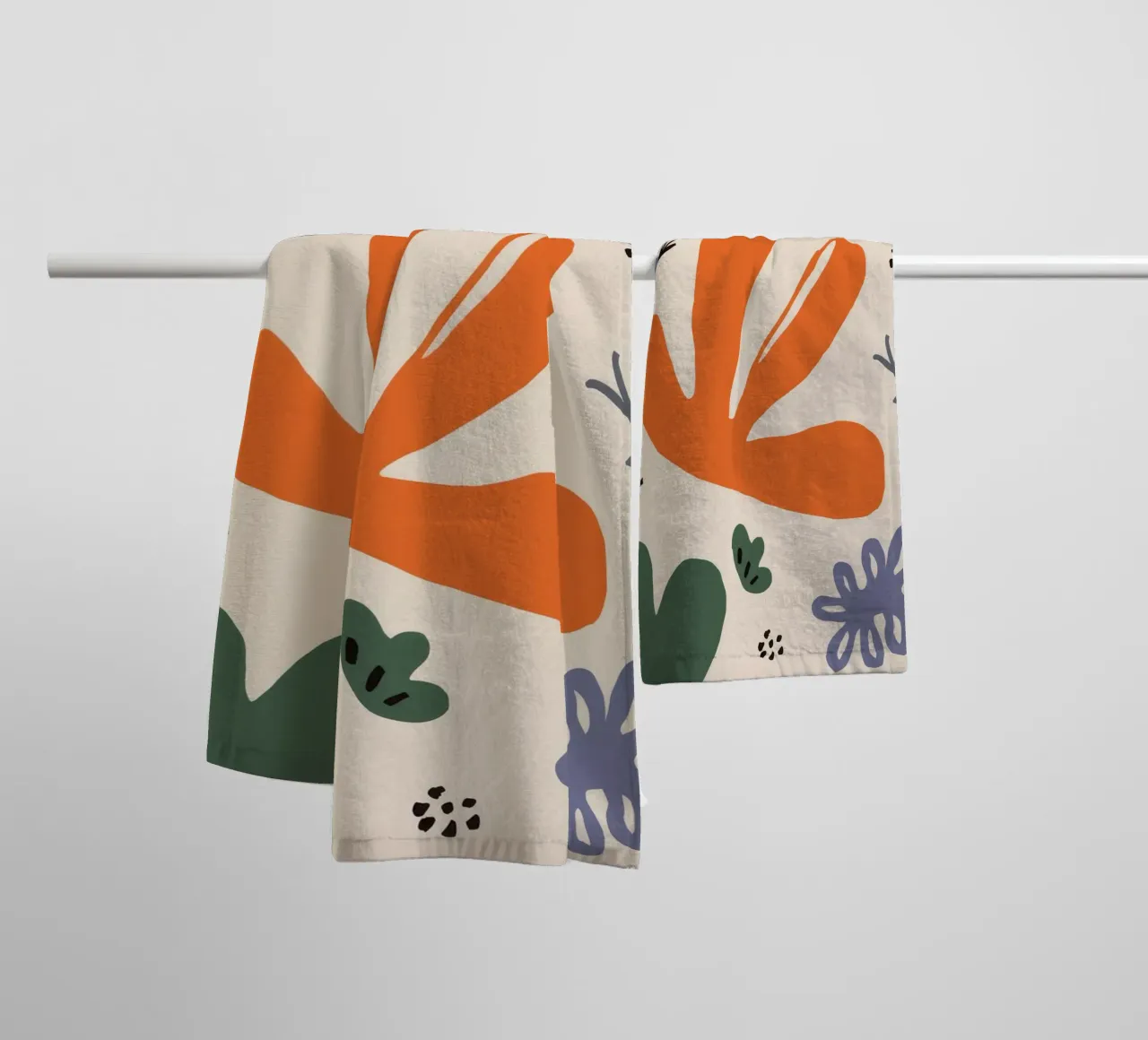 Speelse vorm tuin badhanddoek van Terra Tone