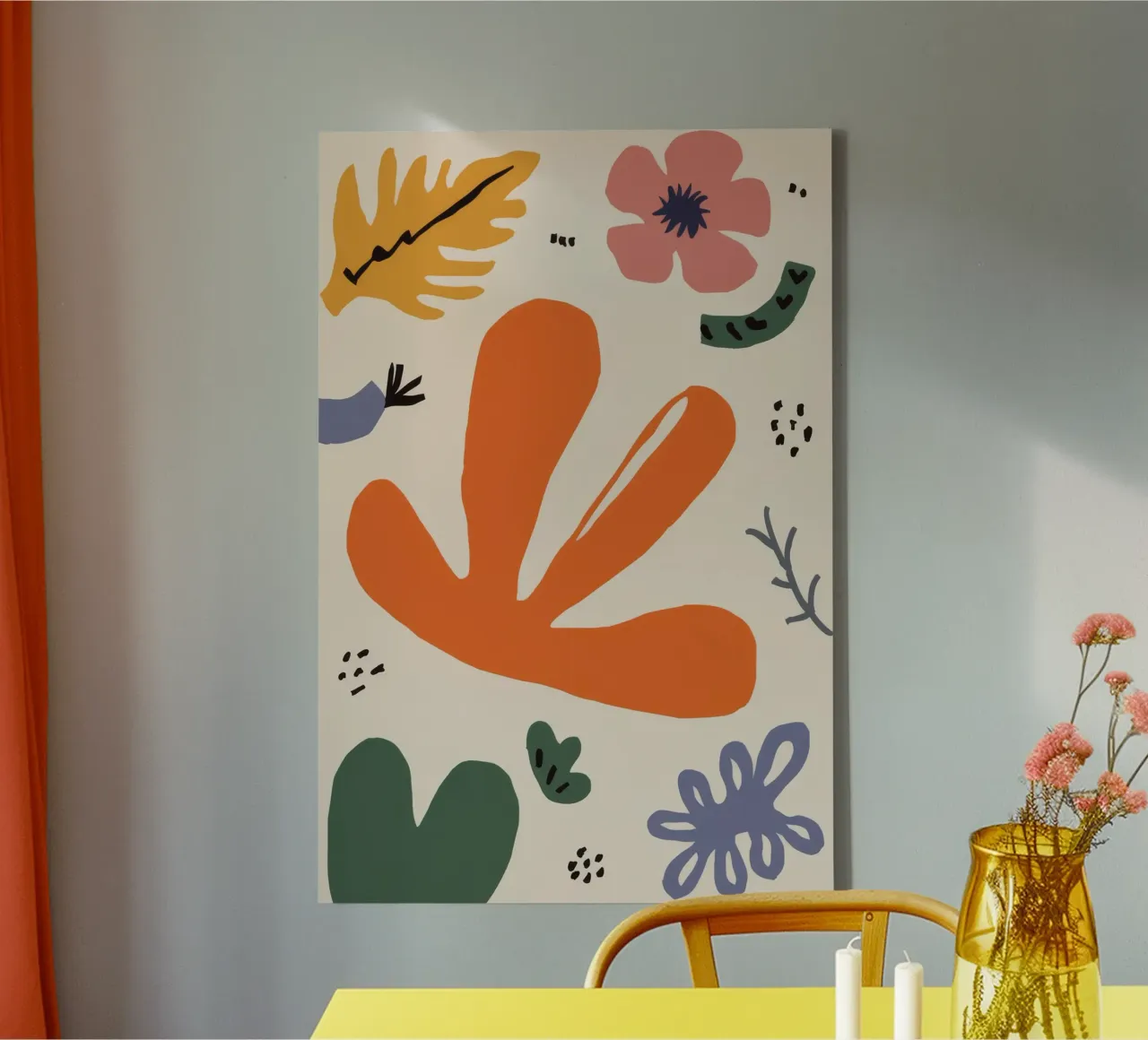 Giardino a forma di gioco tela con Cornice a cassetta da Terra Tone