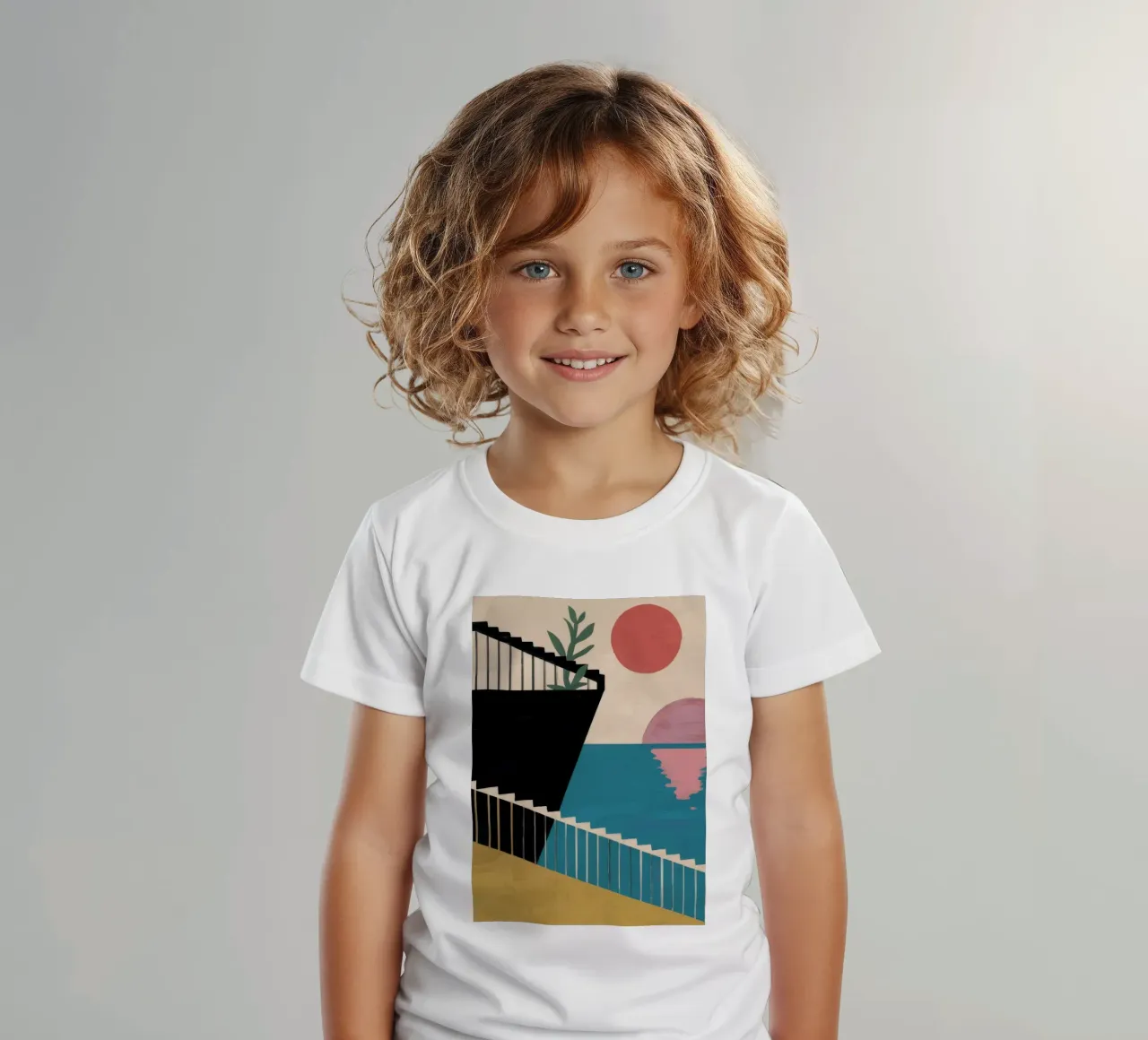 Vista marítima Serenity camiseta para niños de Stone Patina
