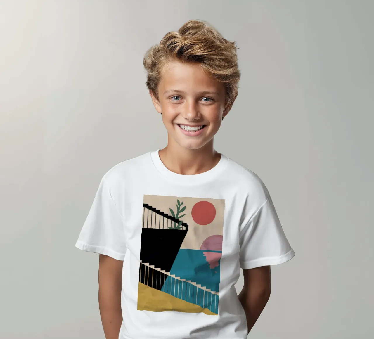 Vista marítima Serenity camiseta para niños de Stone Patina