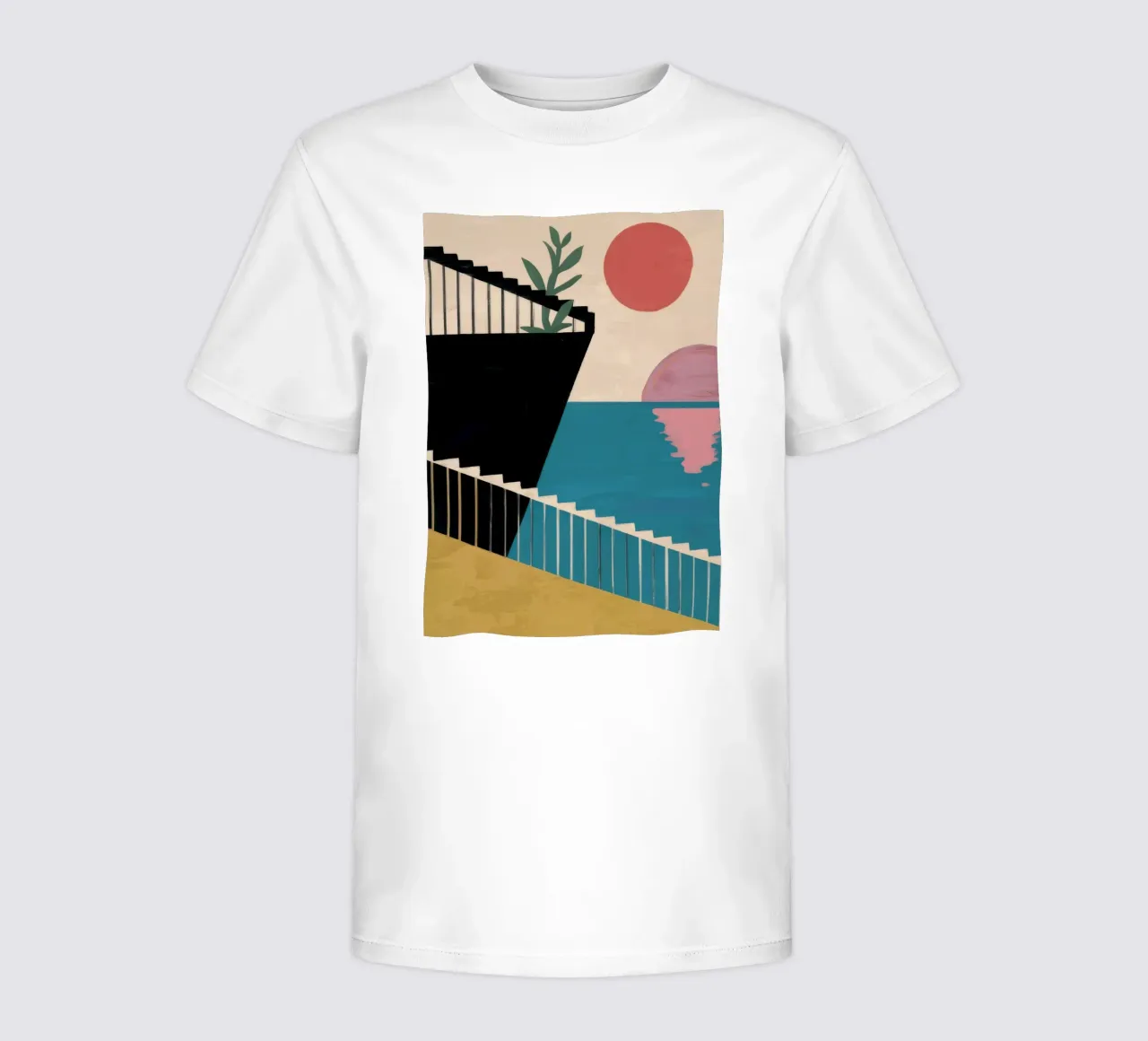 Vista marítima Serenity camiseta para niños de Stone Patina
