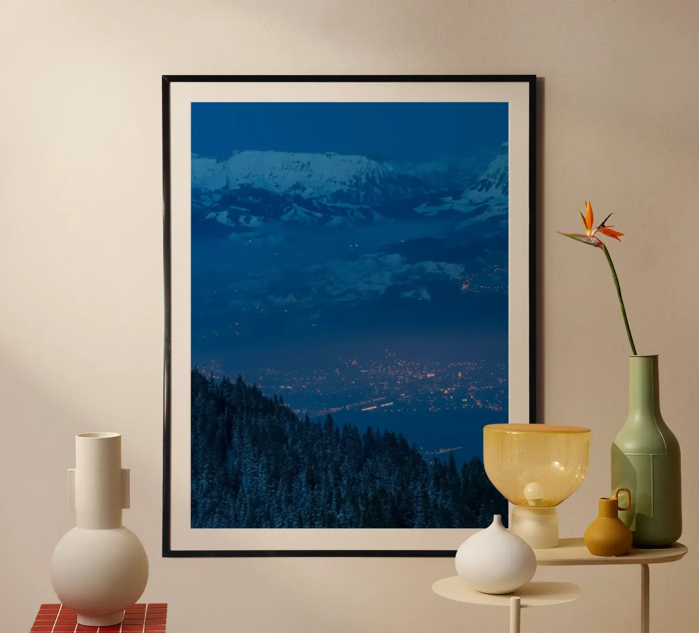 avondschemering poster van Bleu