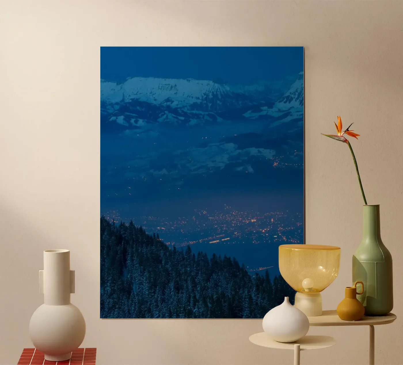 avondschemering poster van Bleu