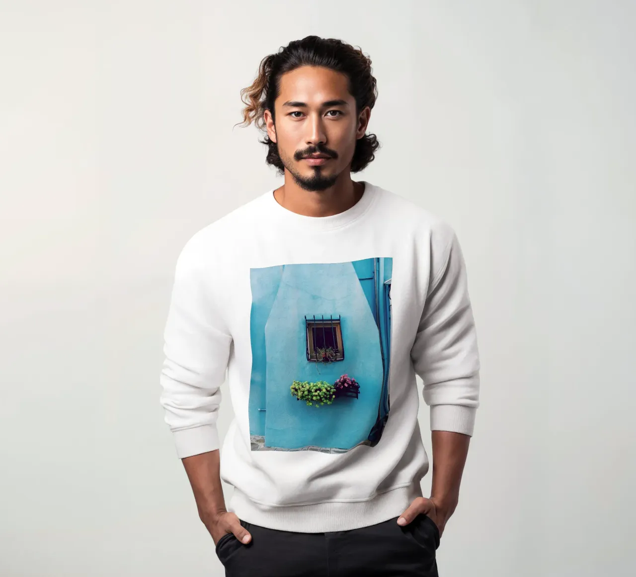 single window sweatshirt by Bleu