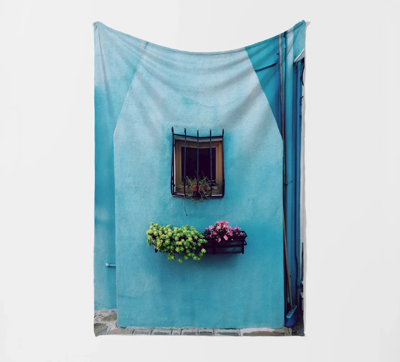 single window fleece blanket by Bleu