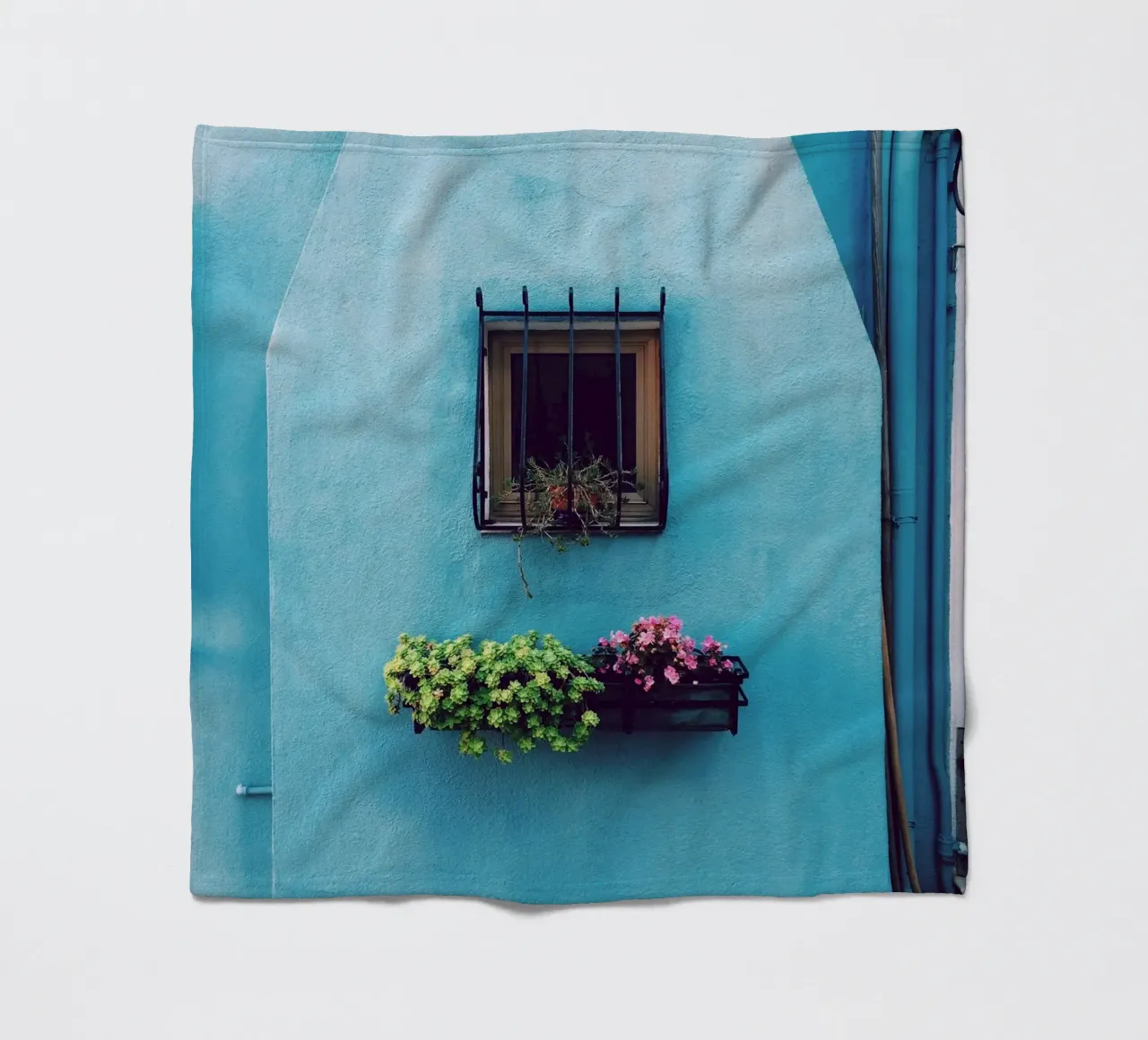 single window fleece blanket by Bleu