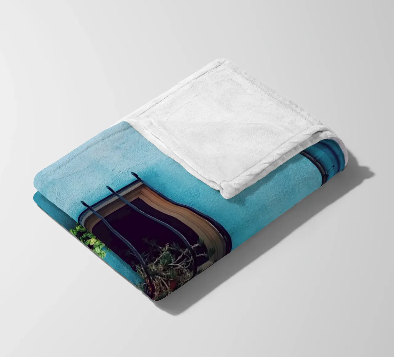 single window fleece blanket by Bleu