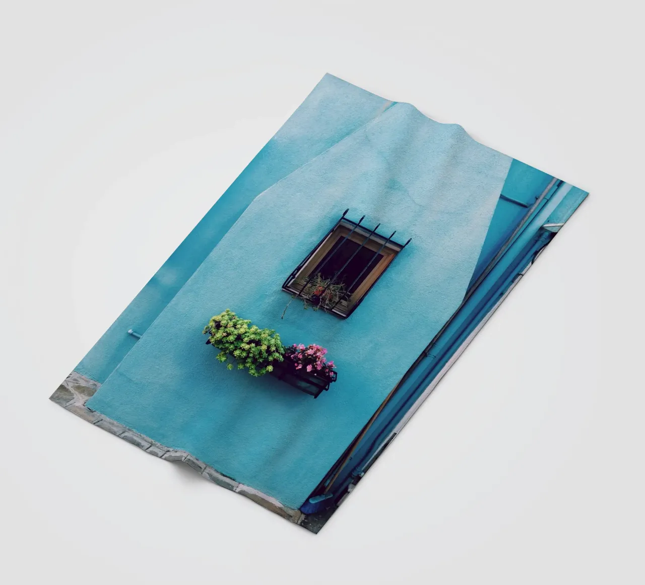 finestra singola coperta in pile da Bleu