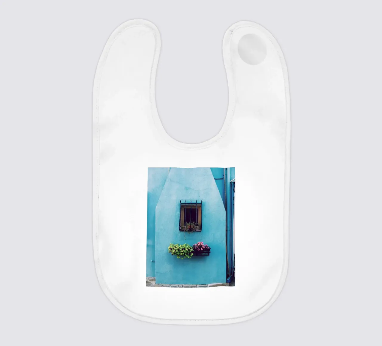 single window baby bib by Bleu