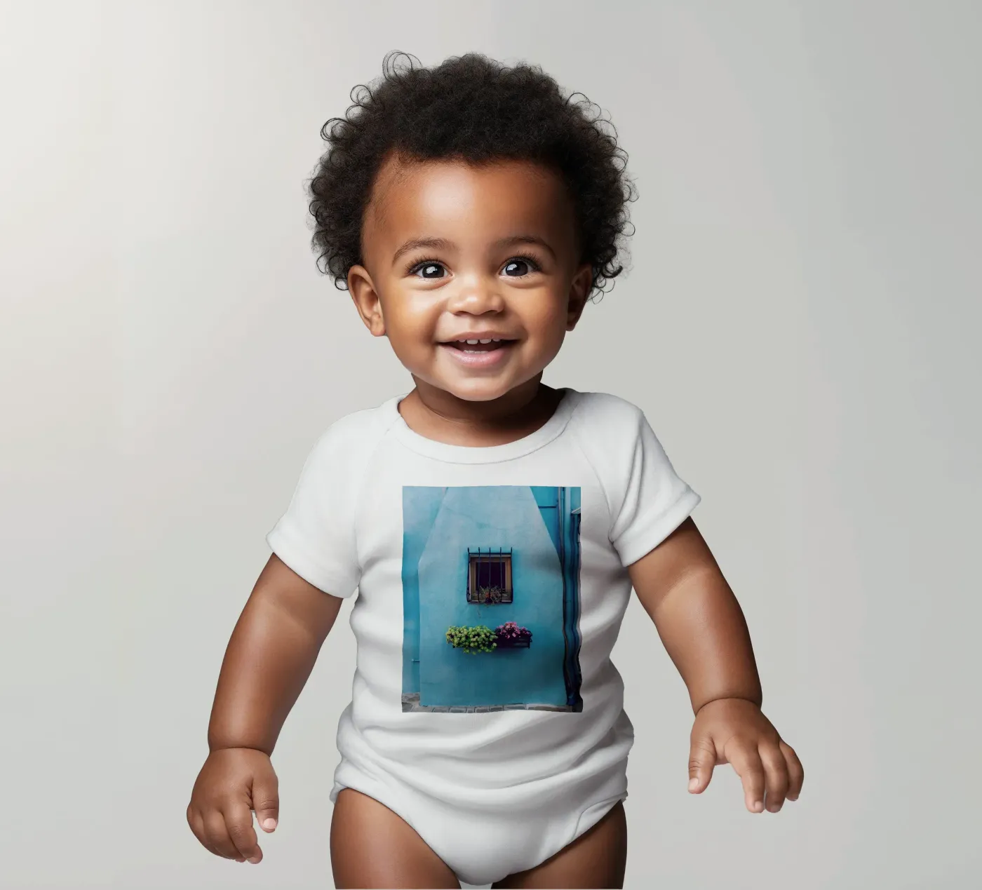 fenêtre unique body bébé de Bleu