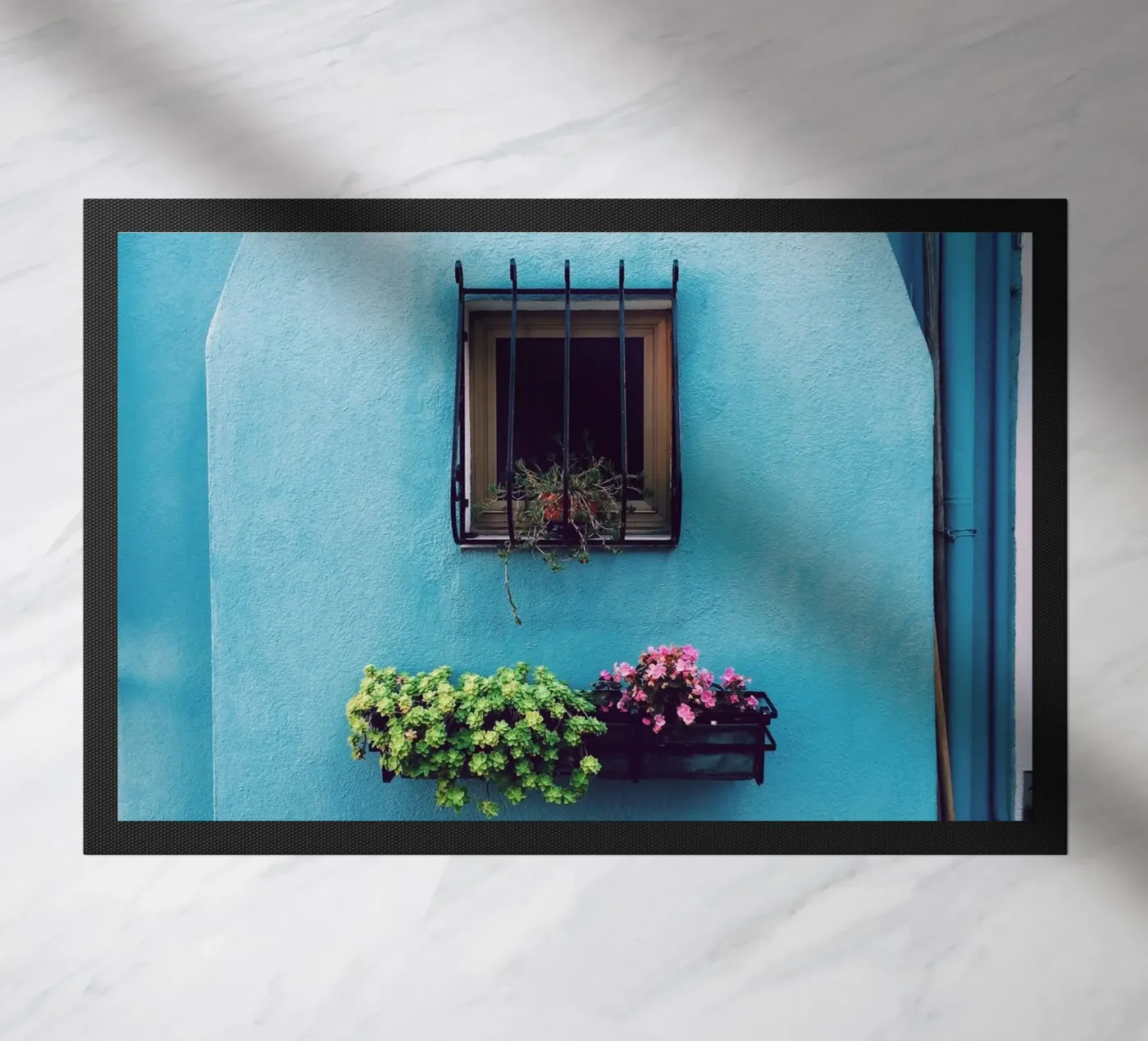 single window deurmat van Bleu