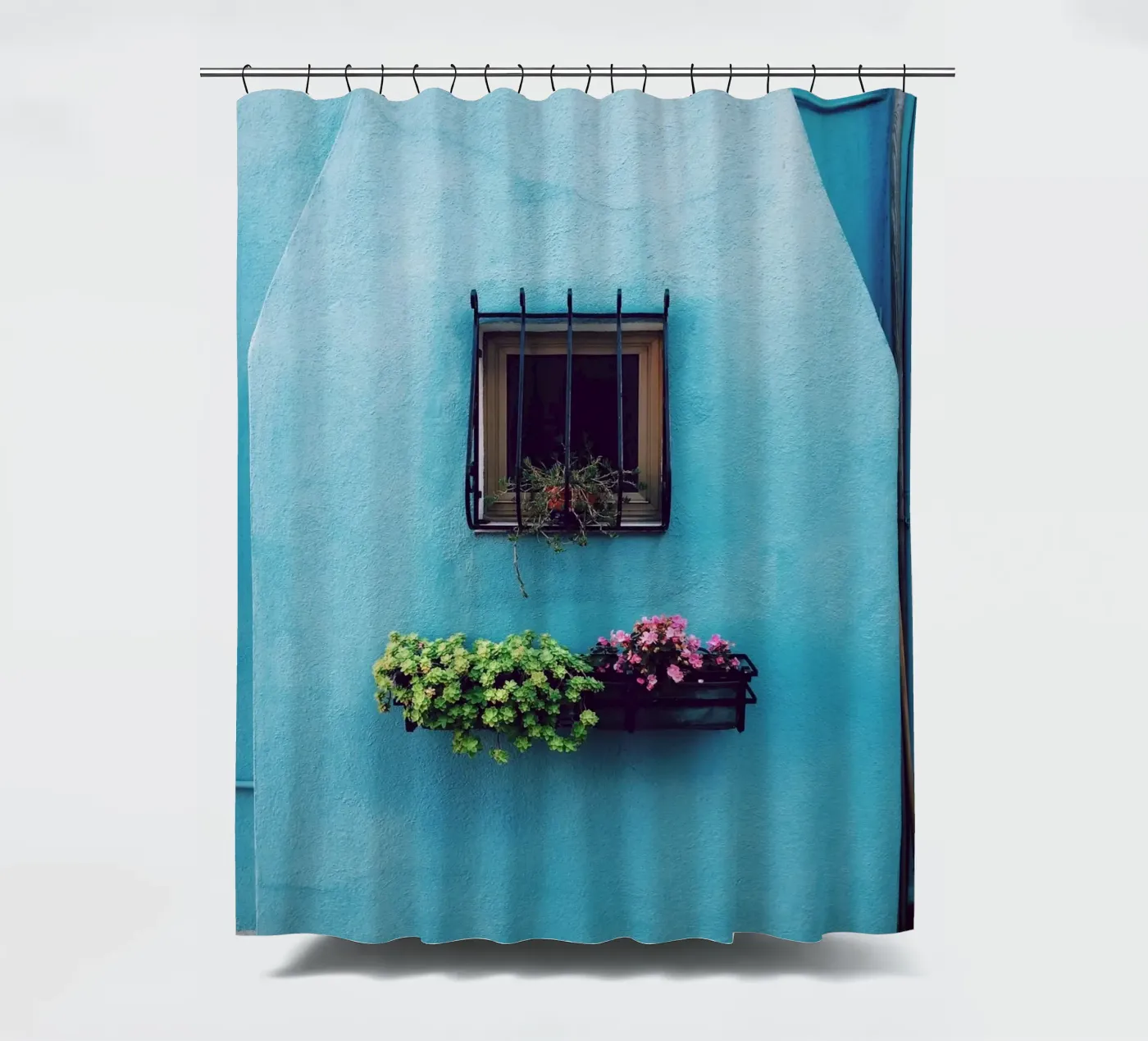 einzelnes Fenster Duschvorhang von Bleu