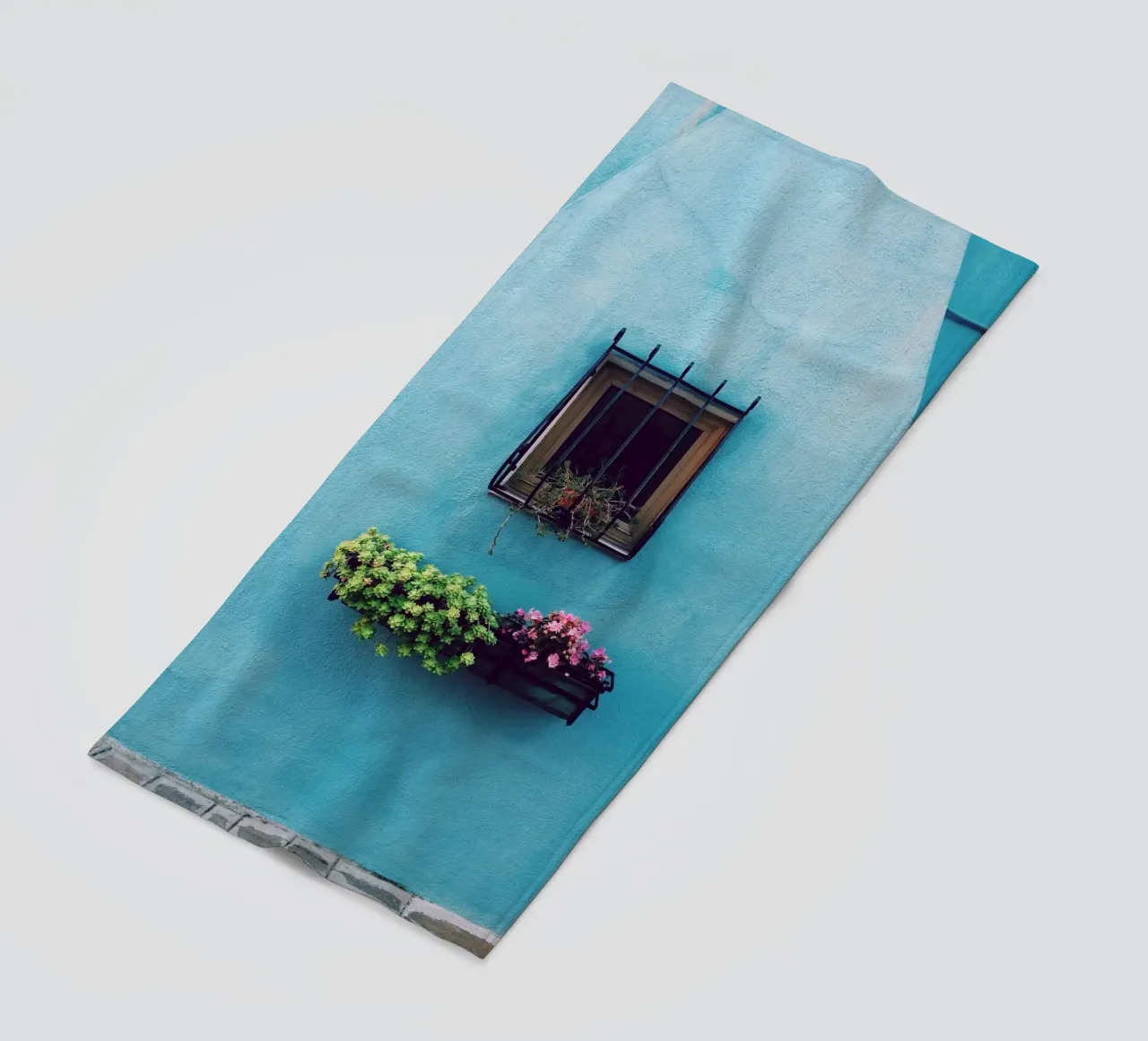 enkel venster strandhanddoek van Bleu