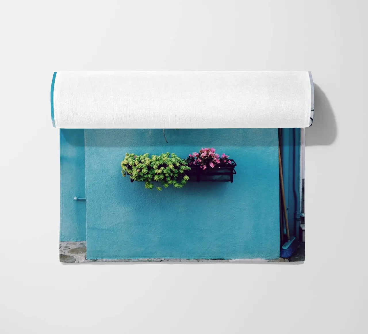 enkel venster strandhanddoek van Bleu