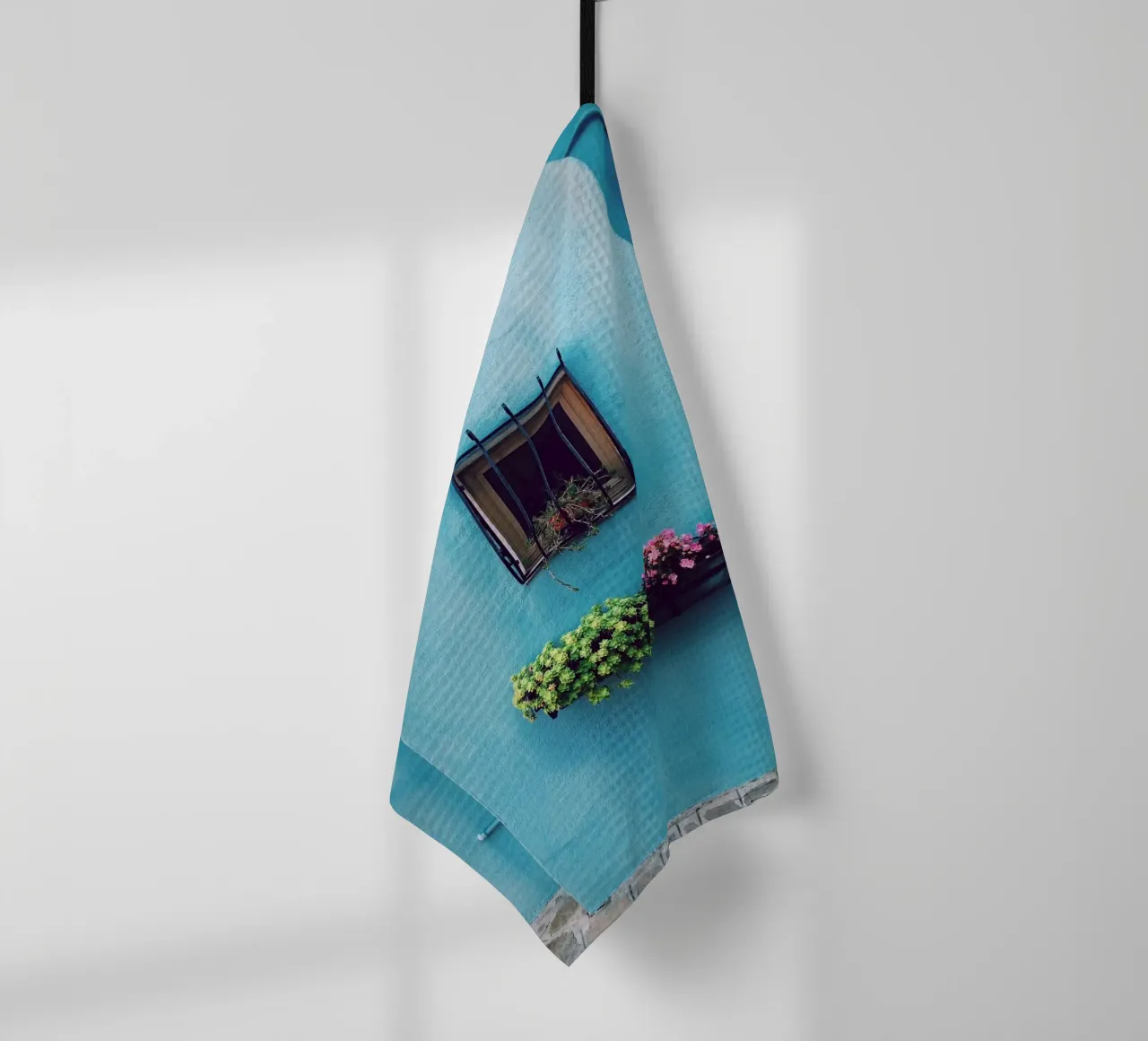 fenêtre unique torchon de Bleu