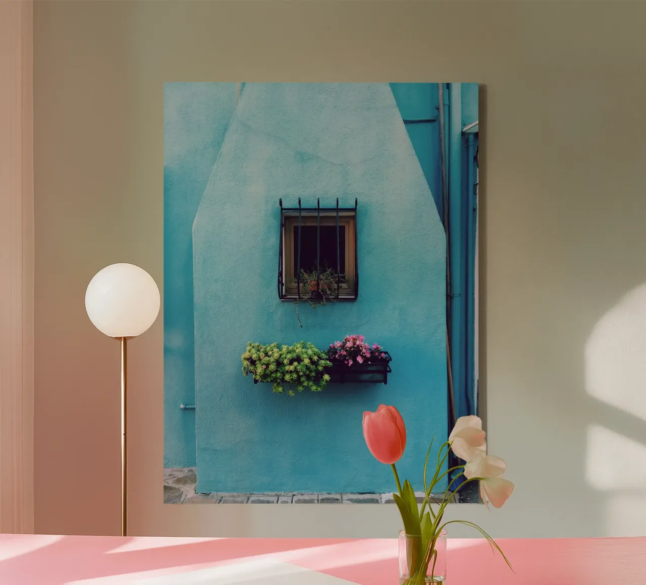 single window canvas with Floater frame by Bleu