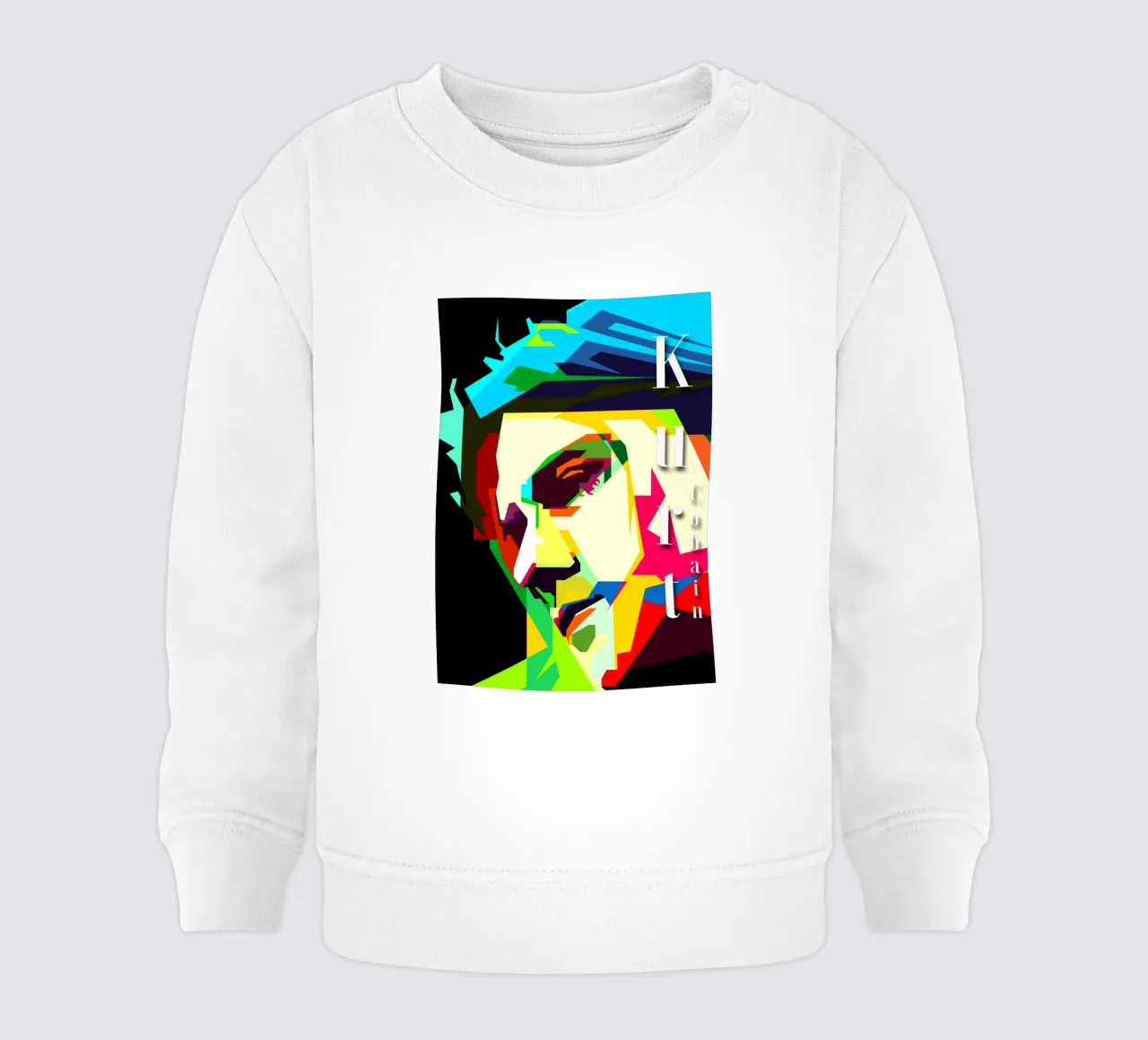 Kurt Cobain Nirvana Cantante Músico WPAP Trending Now sudadera de bebé de Artkreator