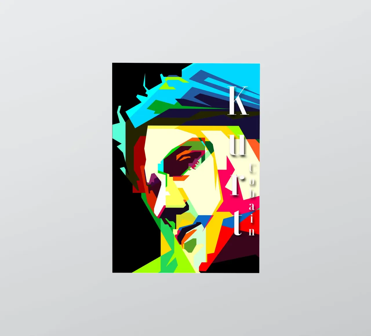 Kurt Cobain Nirvana Cantante Músico WPAP Trending Now pegatina de Artkreator