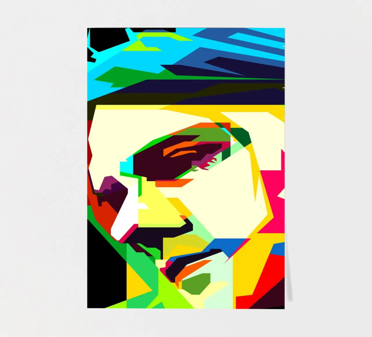 Kurt Cobain Nirvana Cantante Musicista WPAP Trending Now foglio adesivo da Artkreator