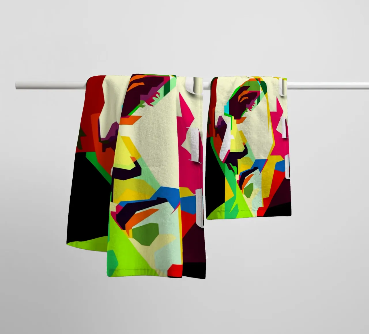 Kurt Cobain Nirvana Sänger Musiker WPAP Trending Now Handtuch von Artkreator