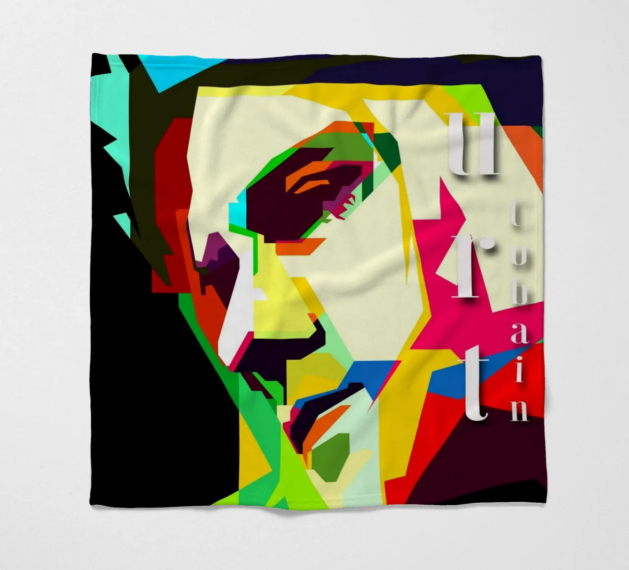 Kurt Cobain Nirvana Sänger Musiker WPAP Trending Now Fleecedecke von Artkreator