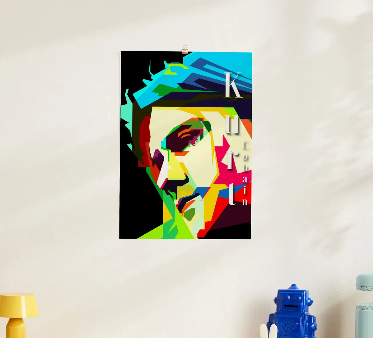 Kurt Cobain Nirvana Sänger Musiker WPAP Trending Now Hahnemühle von Artkreator