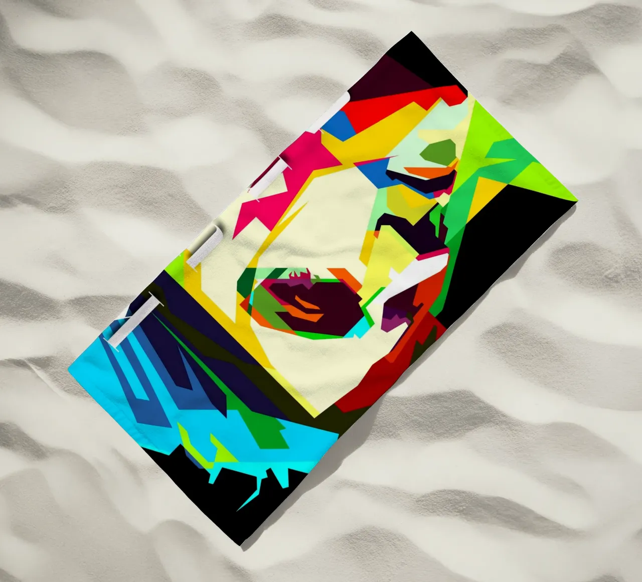 Kurt Cobain Nirvana Cantante Músico WPAP Trending Now toalla de playa de Artkreator