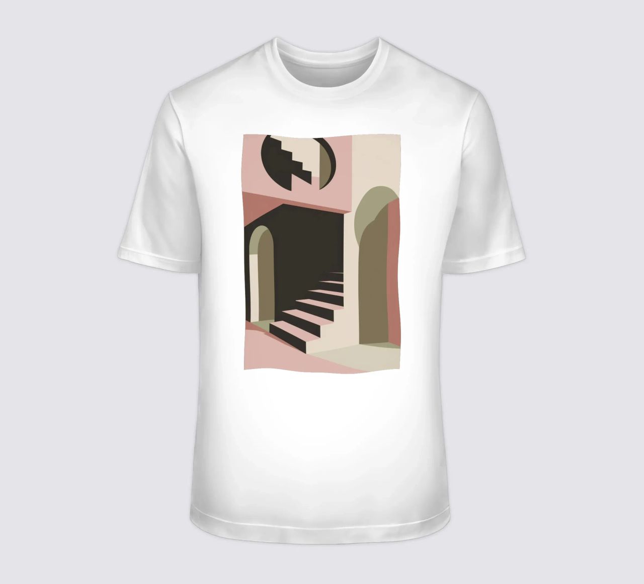 Illusione della scala pastello t-shirt da Stone Patina