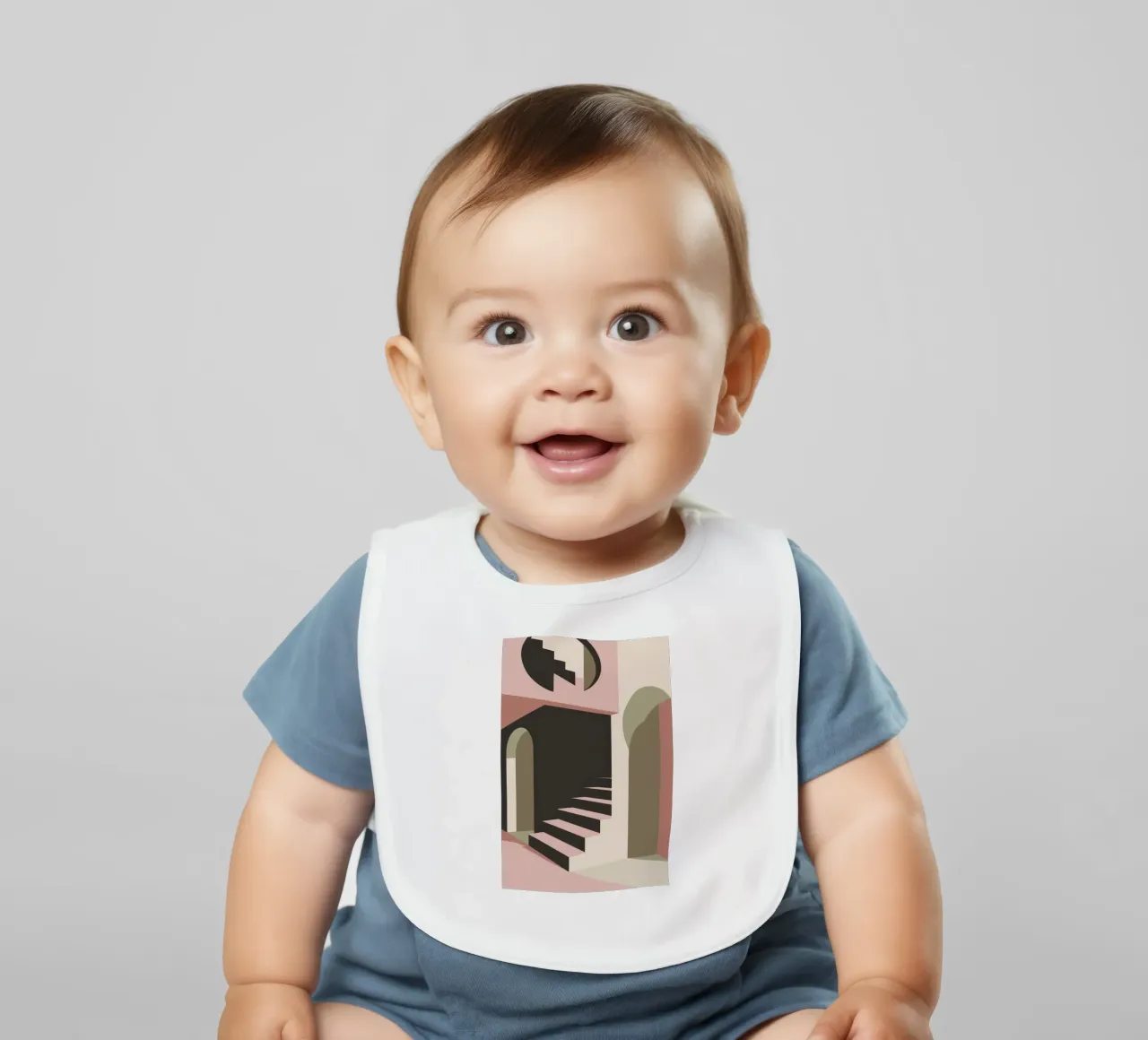 Illusione della scala pastello bavaglino da Stone Patina