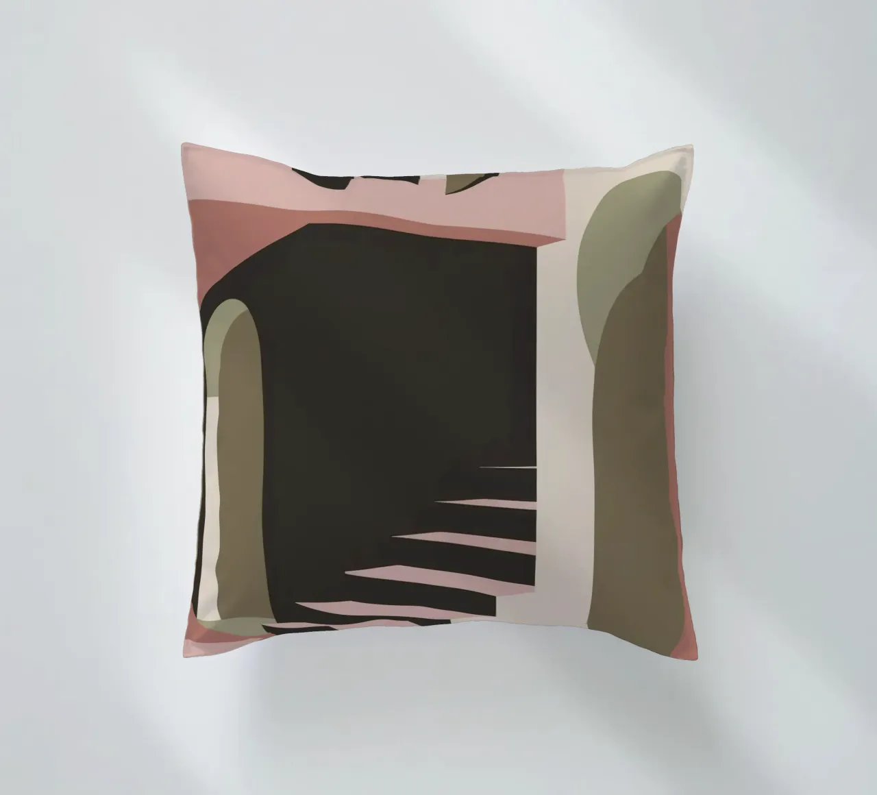 Illusione della scala pastello cuscino da Stone Patina