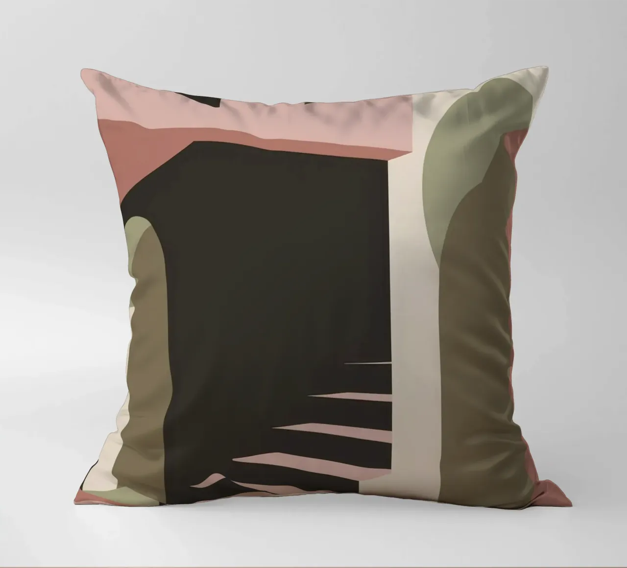 Illusione della scala pastello cuscino da Stone Patina