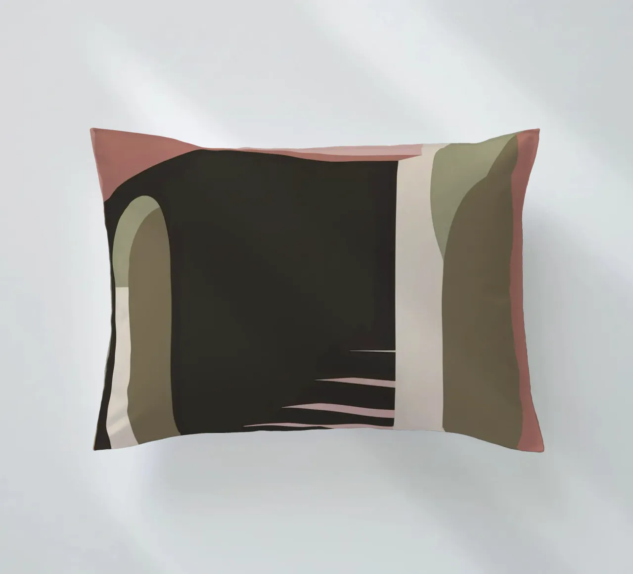 Illusione della scala pastello cuscino da Stone Patina