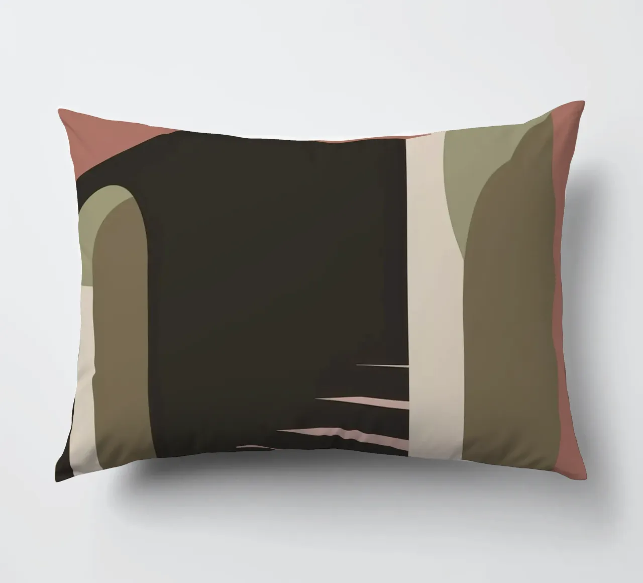 Illusione della scala pastello cuscino da Stone Patina