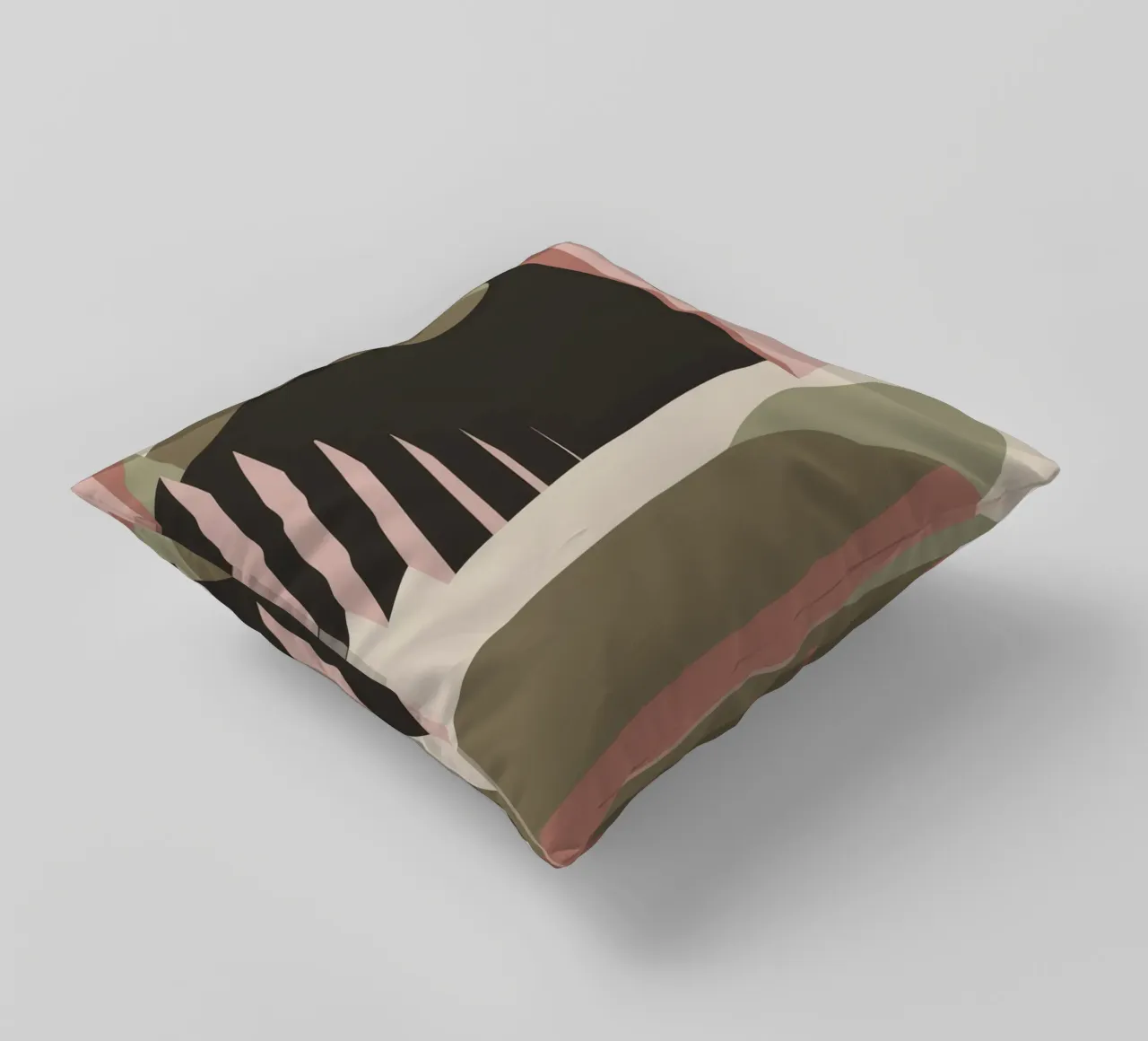 Illusione della scala pastello cuscino da Stone Patina