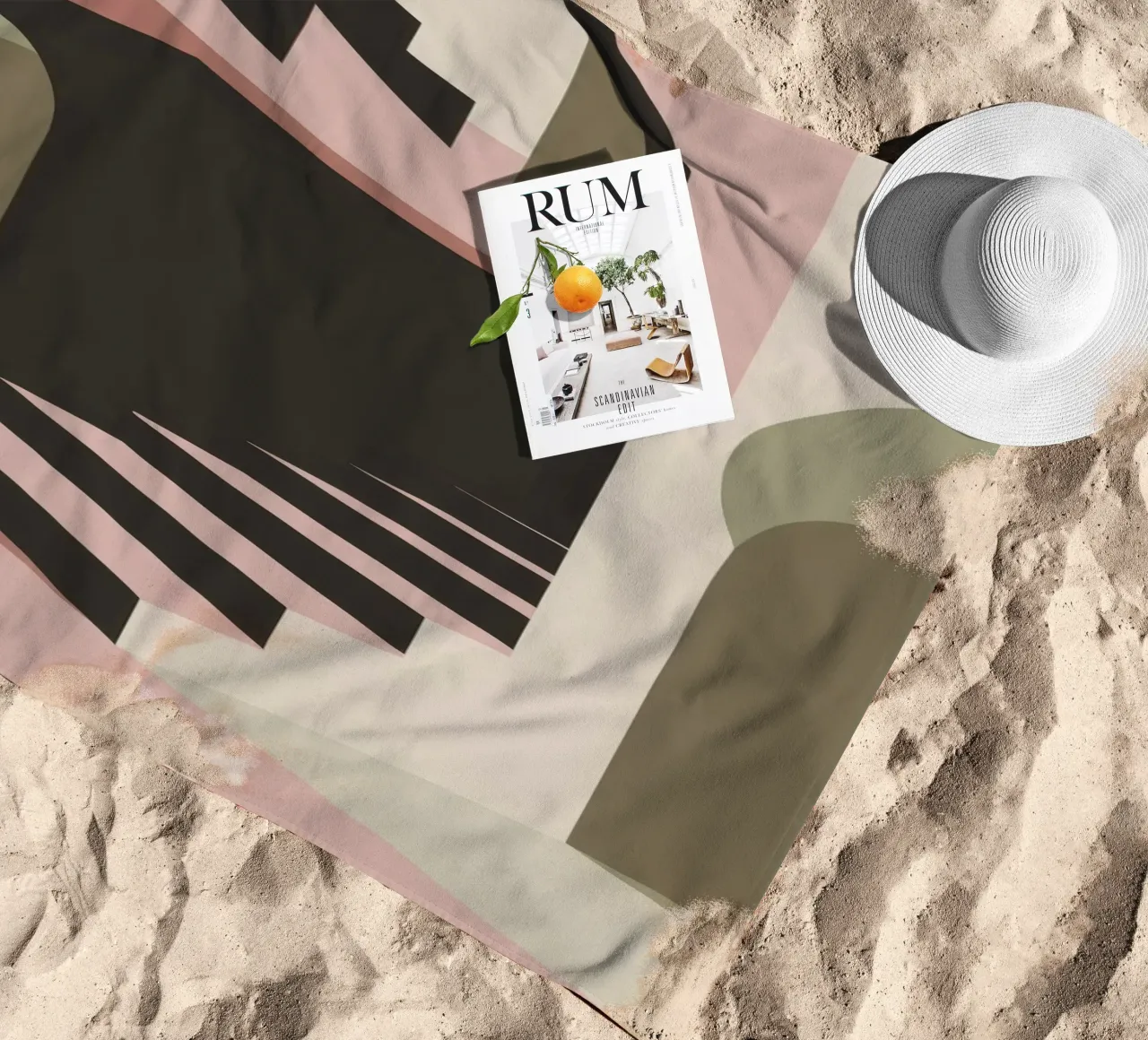 Illusione della scala pastello telo mare da Stone Patina