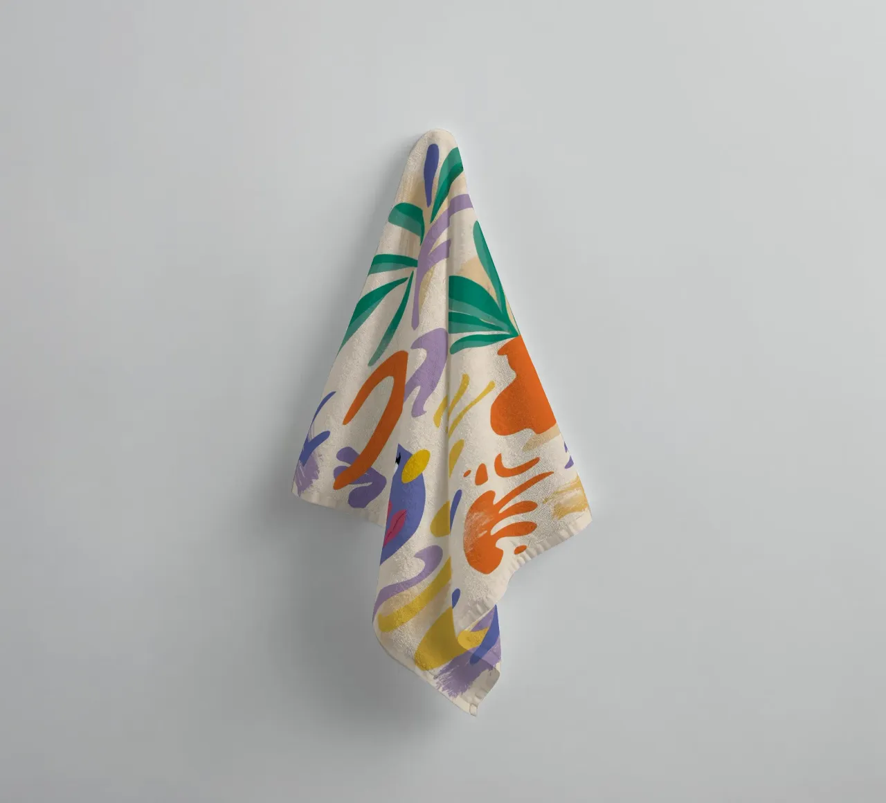 Vrolijk abstract carnaval badhanddoek van Terra Tone