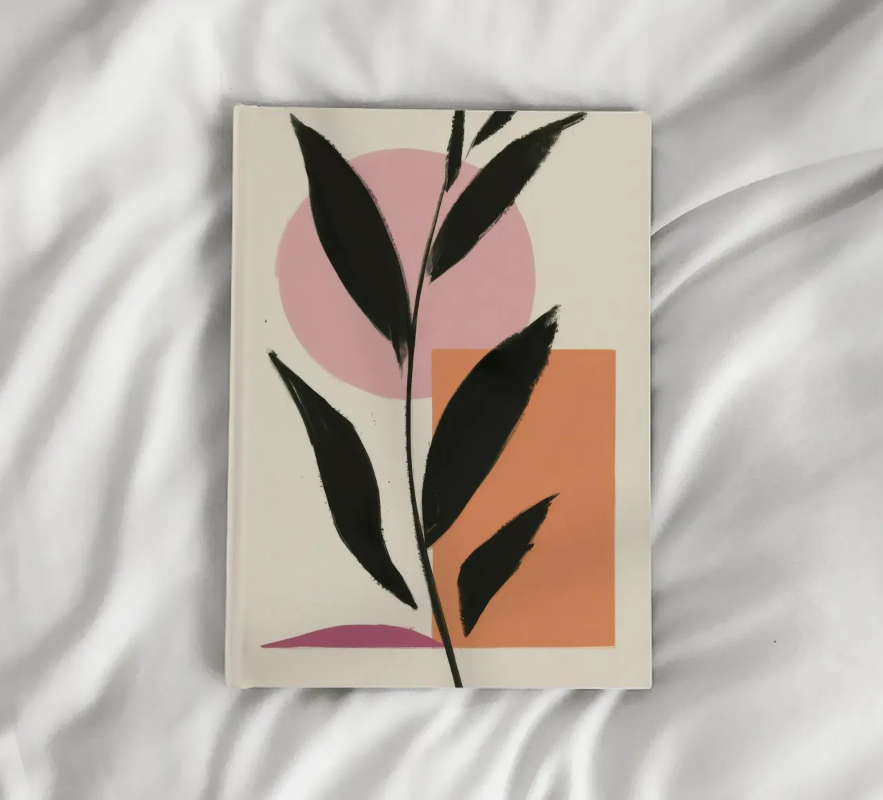 Minimalist Leaf Solitude notebook by Terra Tone