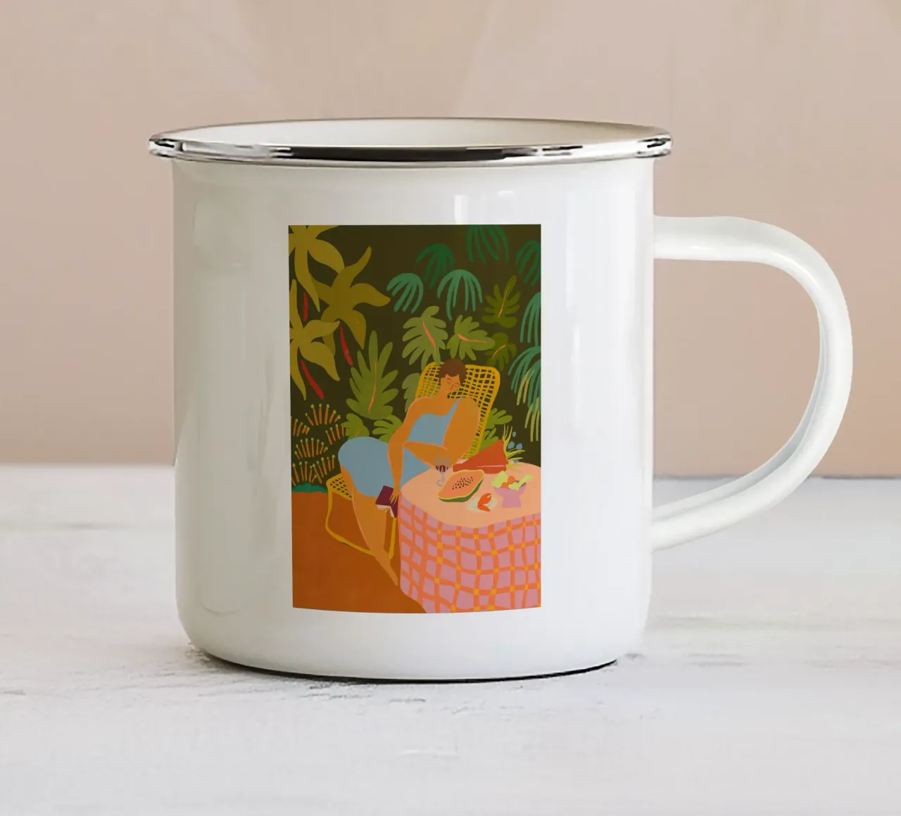 Keep Dreaming tazza in smalto da Arty Guava