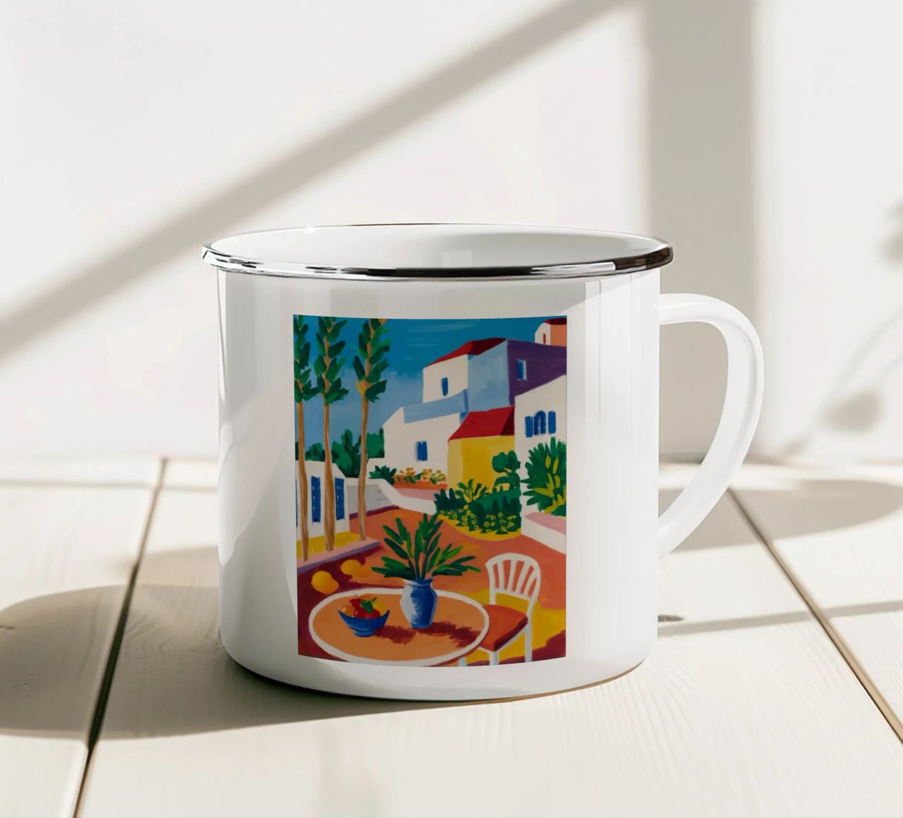 Villa Azure Dreams tazza in smalto da Jasper Rune