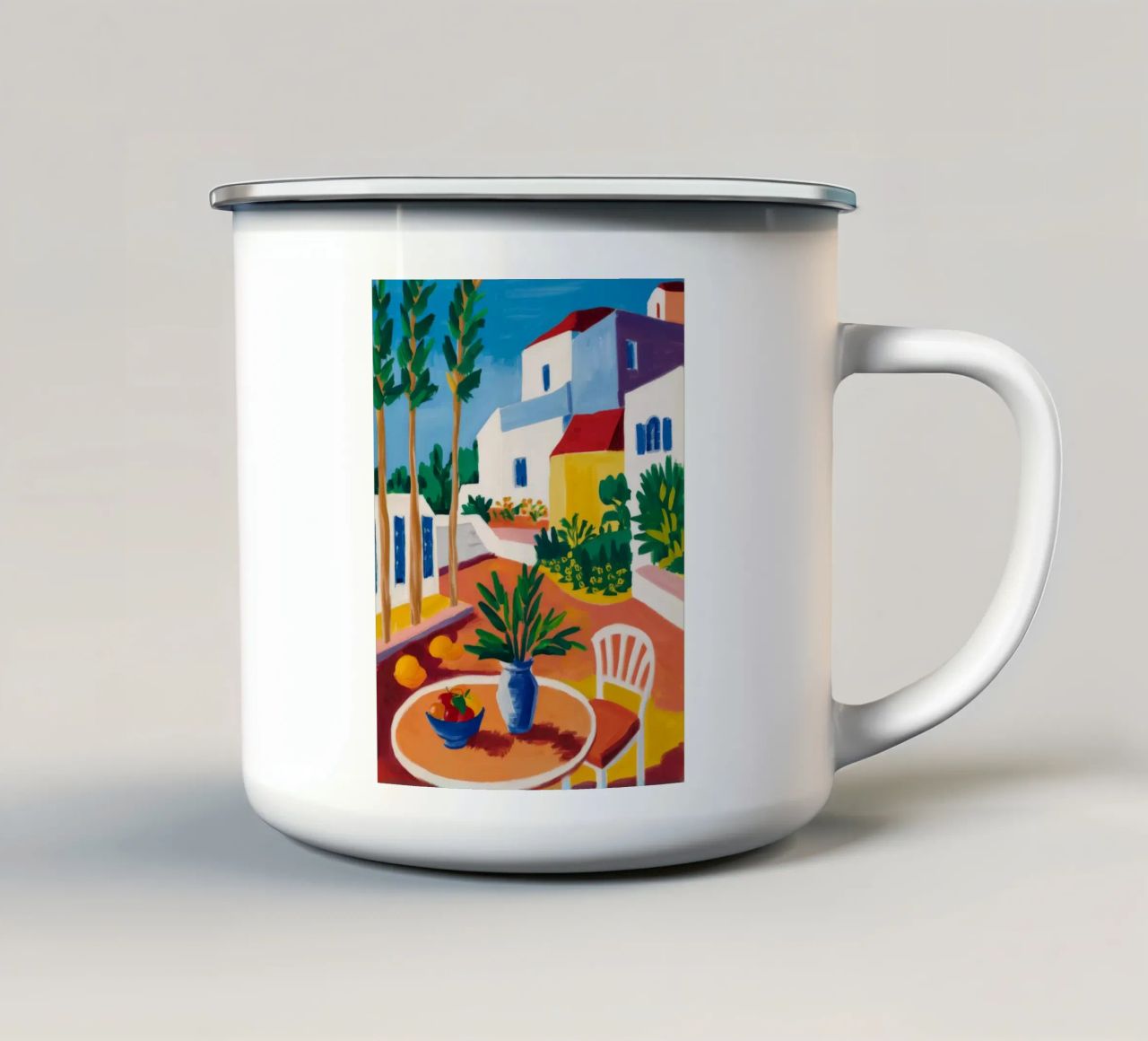 Villa Azure Dreams tazza in smalto da Jasper Rune