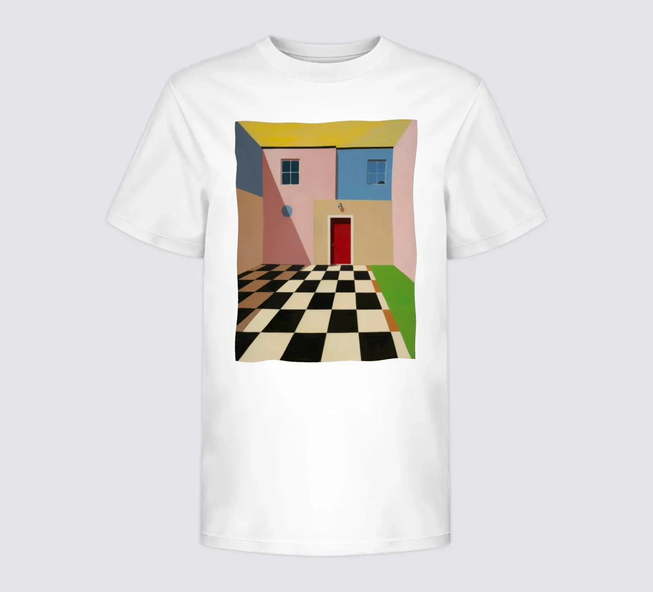 Checkered Threshold Escape kids t-shirt by Stone Patina