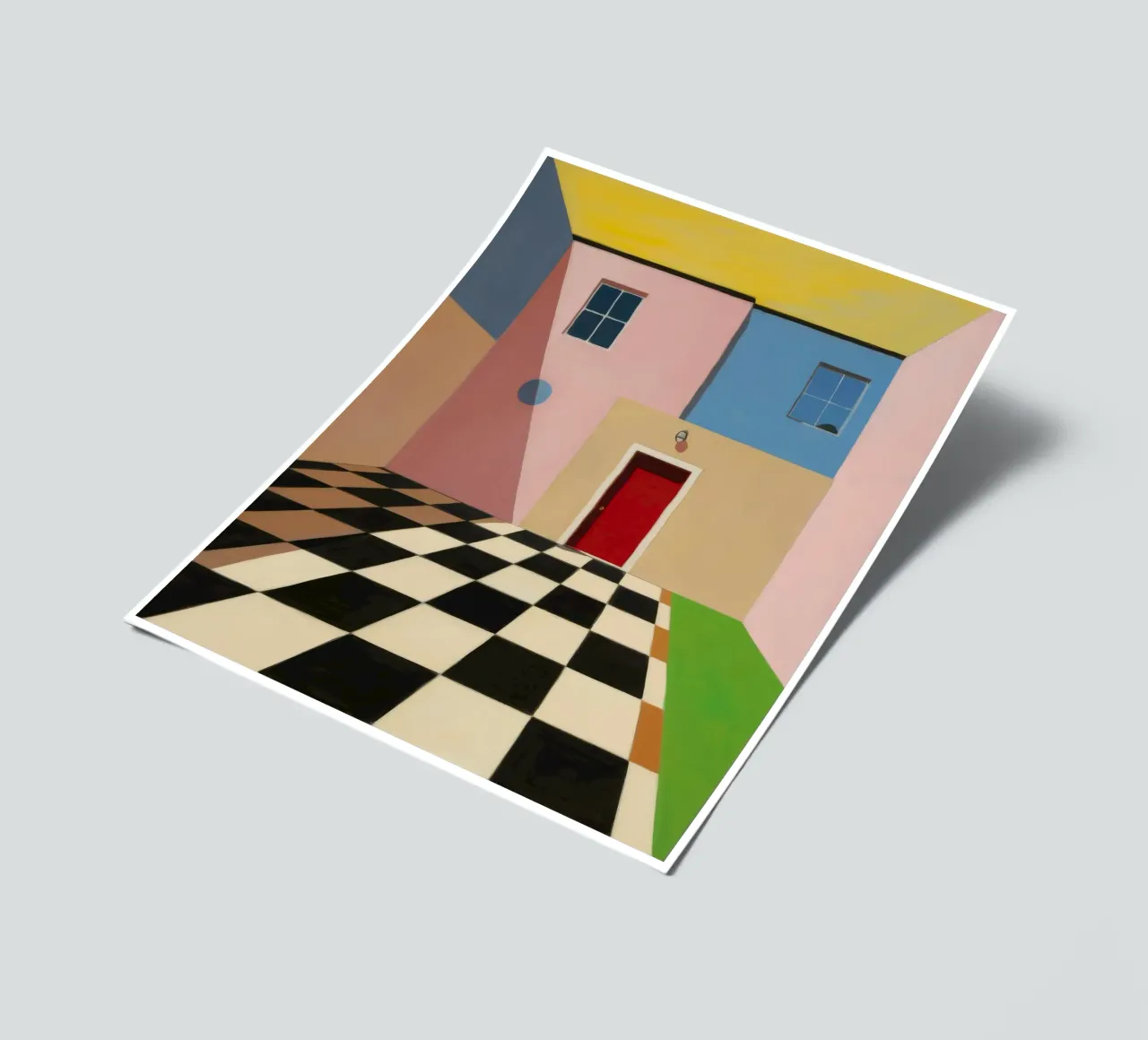 Checkered Threshold Escape sticker sheet by Stone Patina