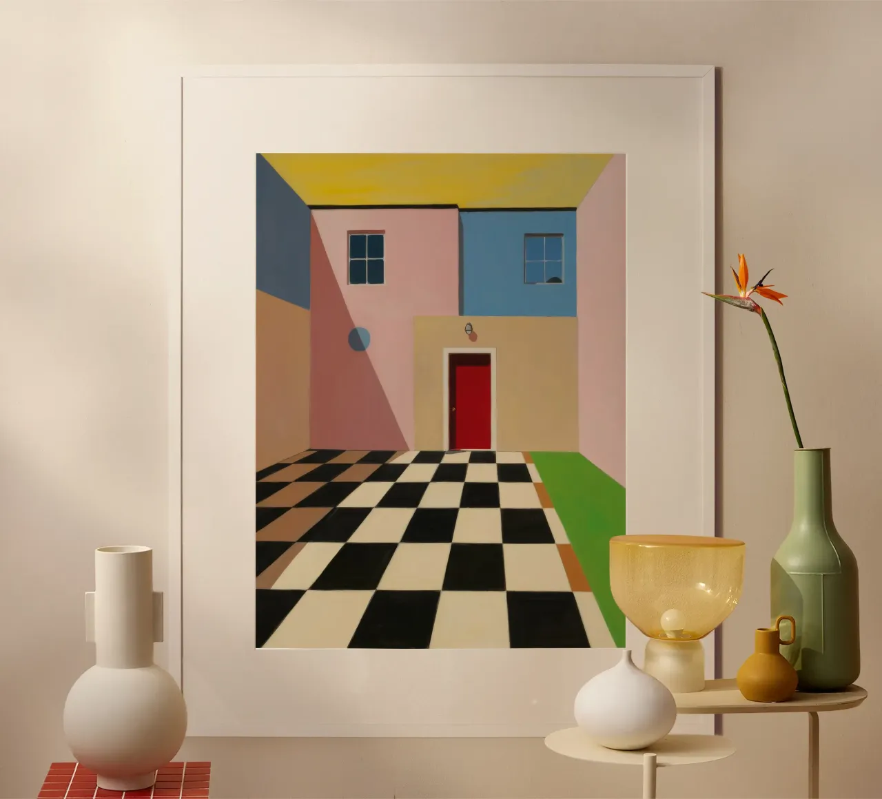 Checkered Threshold Escape poster by Stone Patina