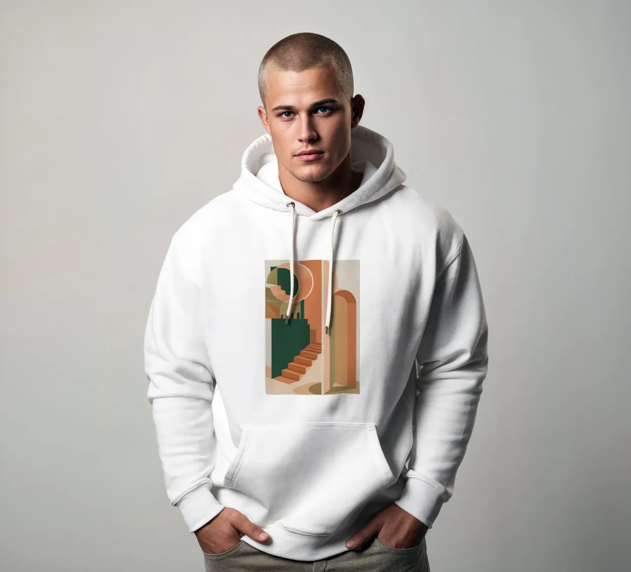 Retiro Coral Stairway sudadera con capucha de Stone Patina