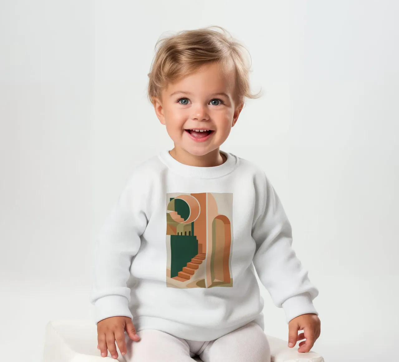 Ritiro della scala di corallo felpa neonato da Stone Patina