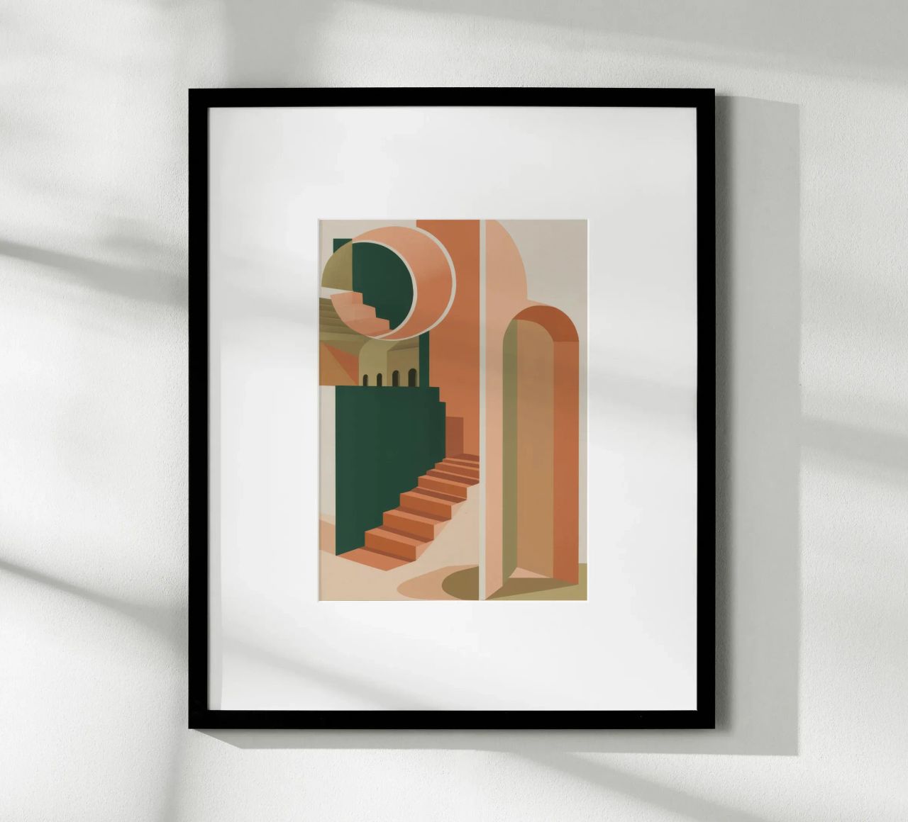 Retiro Coral Stairway poster de Stone Patina