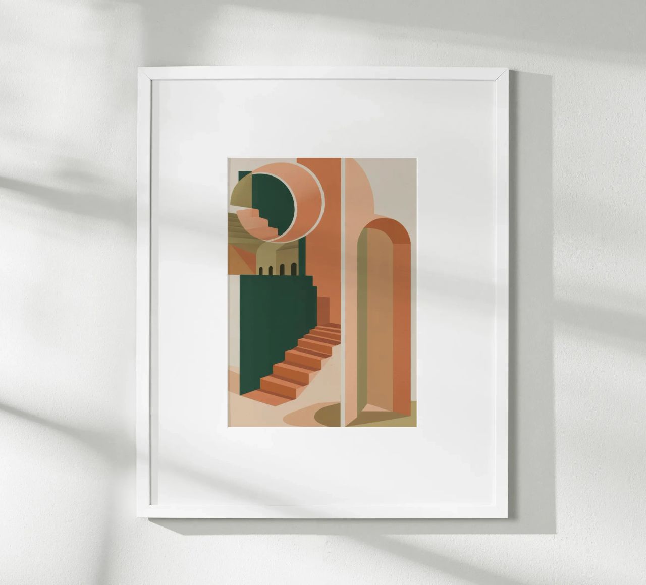 Retiro Coral Stairway poster de Stone Patina