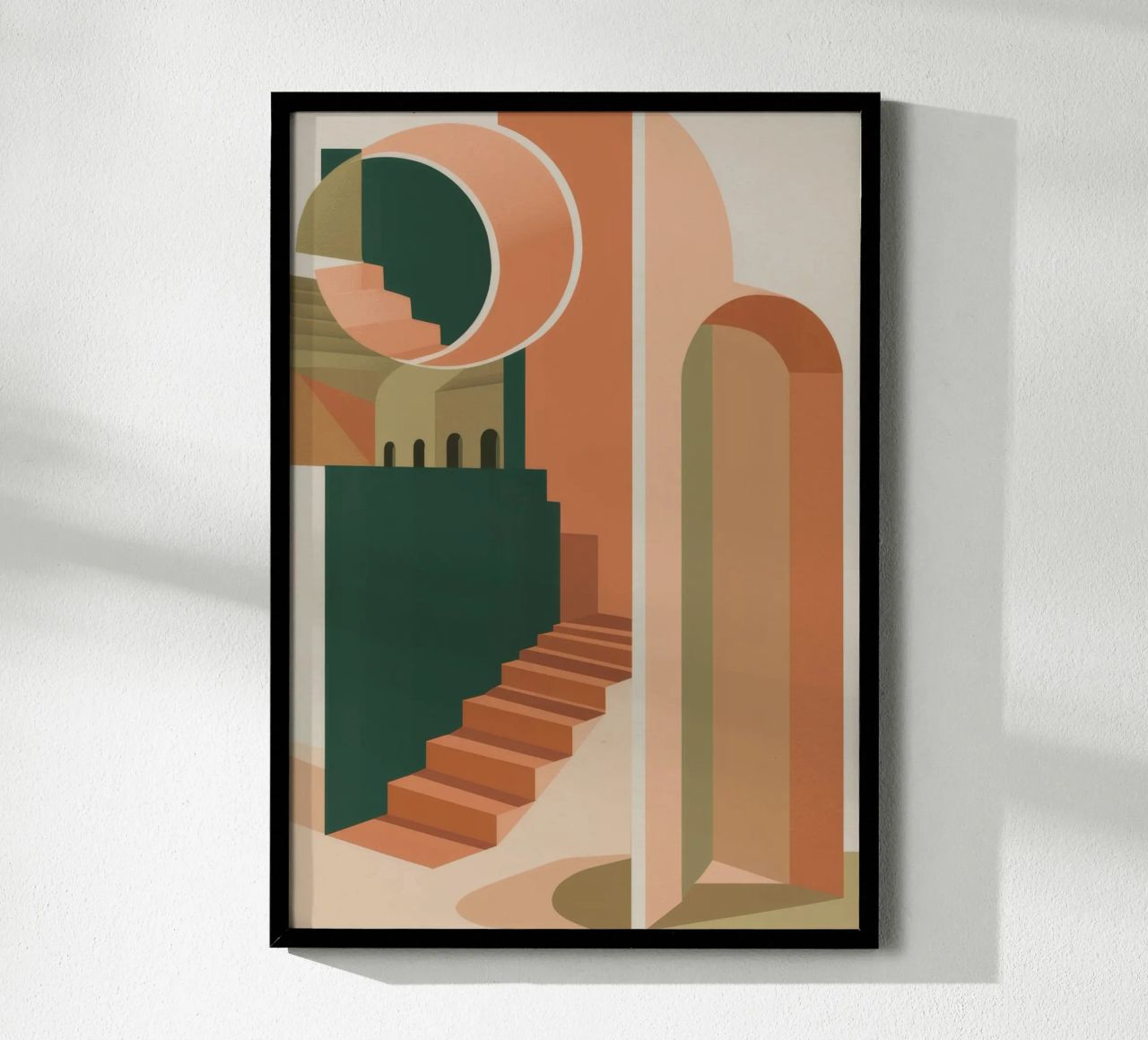 Retiro Coral Stairway poster de Stone Patina