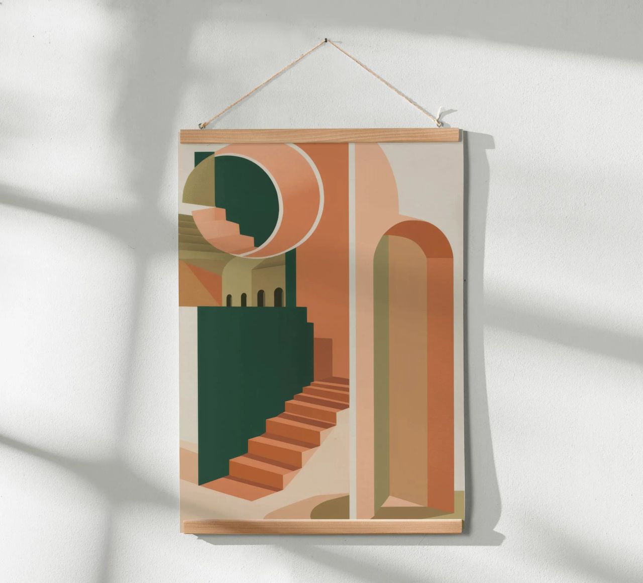 Retiro Coral Stairway poster de Stone Patina