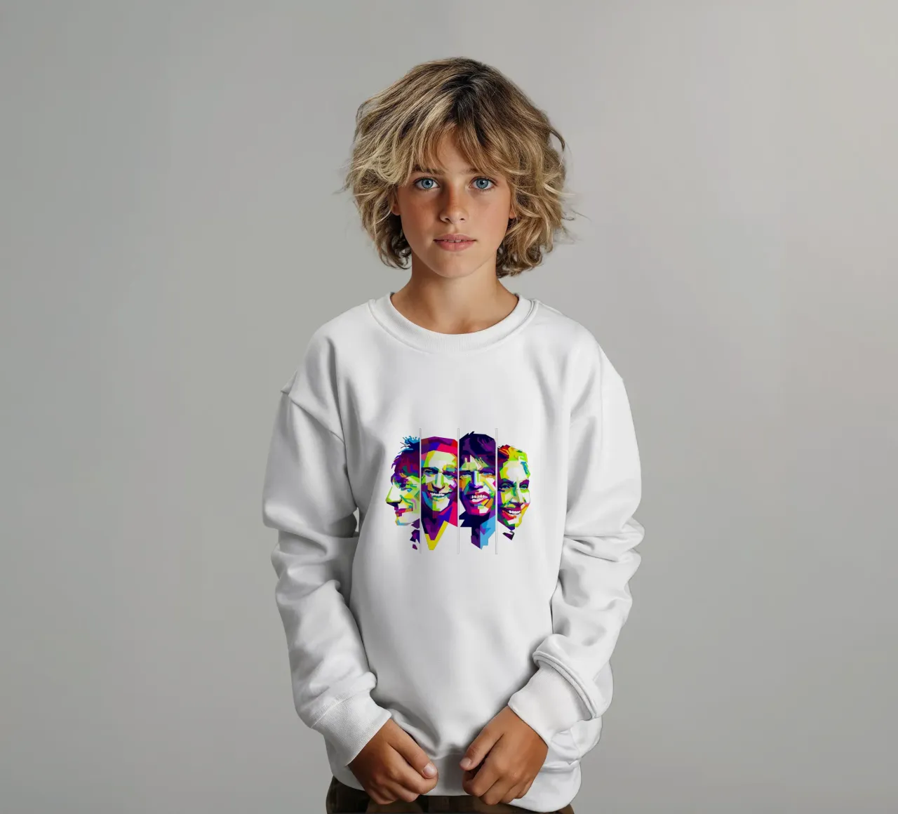 Rolling Stones Rock And Roll Band WPAP Trending Now felpa bambino da Artkreator
